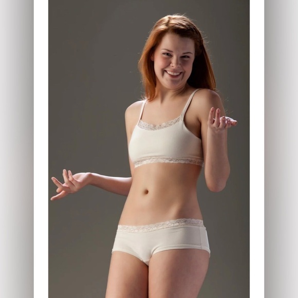 Xylem Clothing Cami Bra and Cheeky Panty Set + Bikini Panty Lace Organic S - Picture 12 of 13